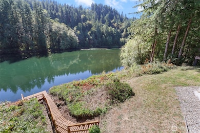 Stairway down to landing