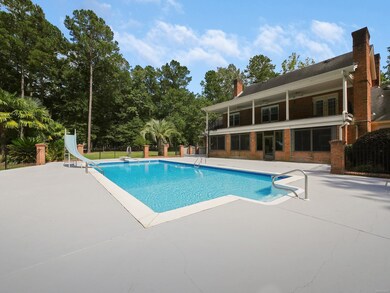 The saltwater pool is fenced.
