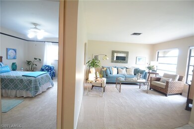 Living room and Bedroom separated by wall.