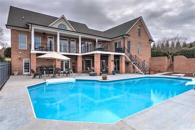 Back view by pool