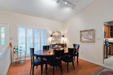 The Dining Area. The front door/entry is to the le