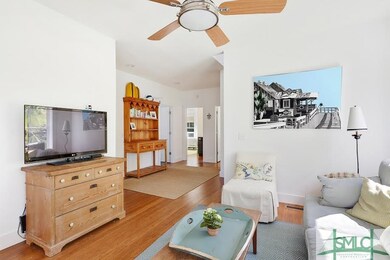 Den on the first living level is a great place for
