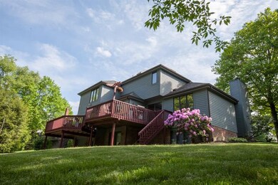 Multi-tier deck running the length of the house ov