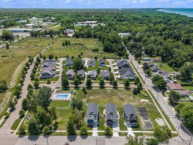 Aerial view showing the quaint community