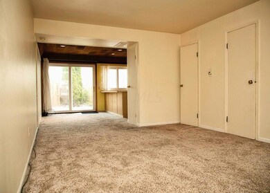 Living Area into Dining Area