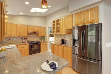 Lots of natural light pouring into the kitchen