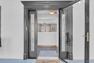 Stunning front door welcomes you as well as a glas