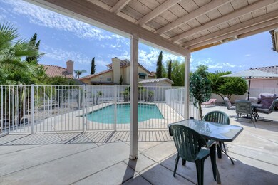 Covered Patio and Fenced Pool