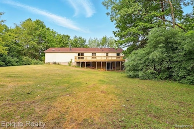 Backyard with walkout basement