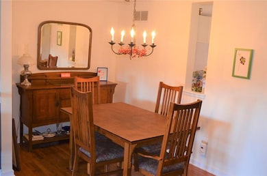 Dining room with pass through window to kitchen