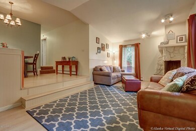 Living Room W/Cathedral Ceiling