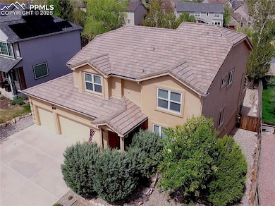 View from above of property
