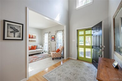 Two story foyer