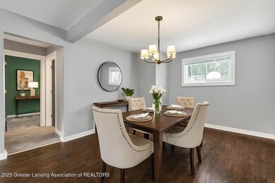 Modern Dining Room with Chandelier