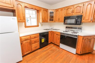 Plenty of cabinet space in this cozy kitchen with 