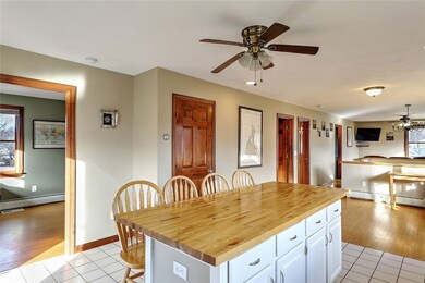 Kitchen showing bedrooms