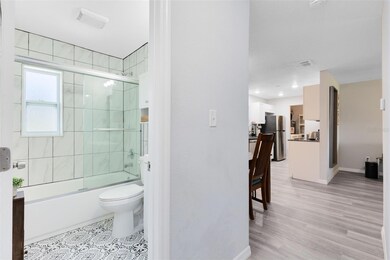 View looking from the bedroom hallway.