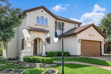 Mediterranean / spanish-style house with a tiled 