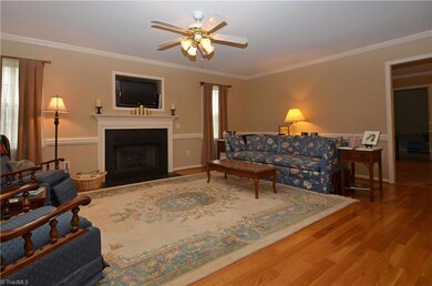 Living room with beautiful hardwood floors