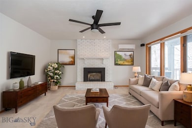 Living room is virtually staged