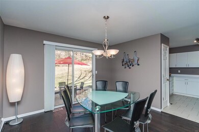 View of Dining Room and entrance to Kitchen. The p