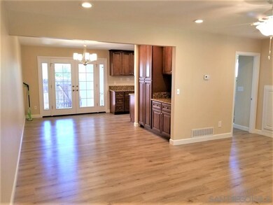 Looking from Living room to Dining Room and Kitche