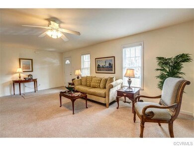 With ceiling fan and ample light