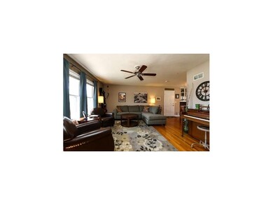 Spacious and open living room.