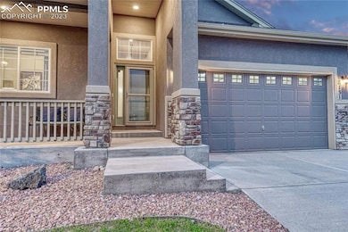 Front entrance with covered front porch
