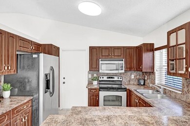 There's plenty of storage and counter-top for cook