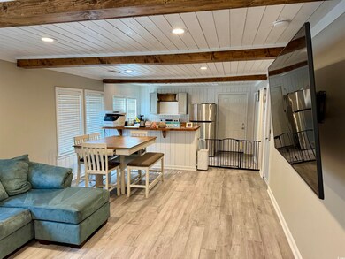 Living room featuring recessed lighting, wood ceil