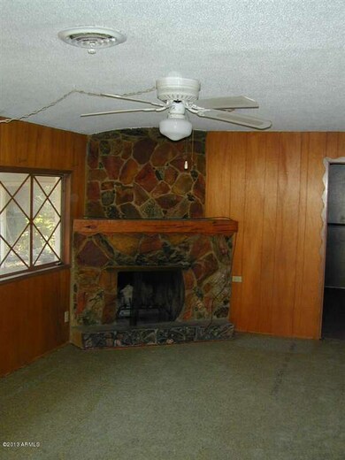 Wood burning fireplace in the Living Rm