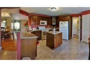 Open kitchen with island