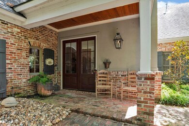 Brick front porch.