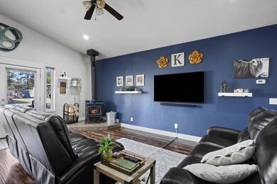 Great Room with wood stove