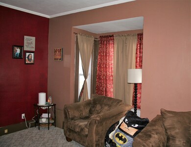Bay window in living room
