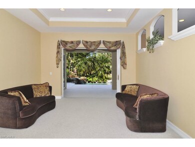 Formal living room with pocketing sliding glass do