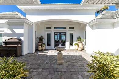 Paved courtyard