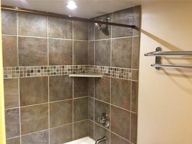 Remodeled master bathroom has a jetted tub