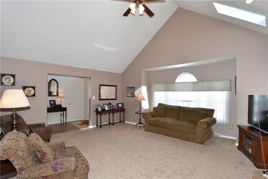 Another view of the great room more clearly shows 