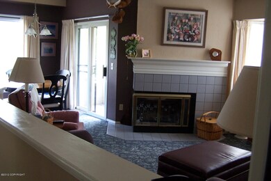 View from entry - Open living/dining/kit