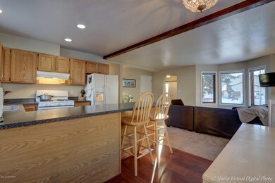 Kitchen open to living