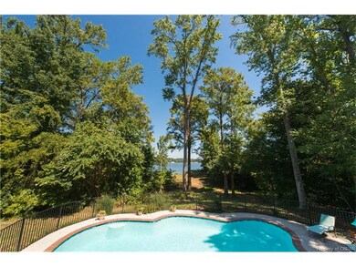 View of Patio, Pool and Water from Expansive Dock