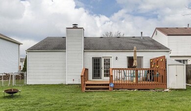 French Doors access the Deck.