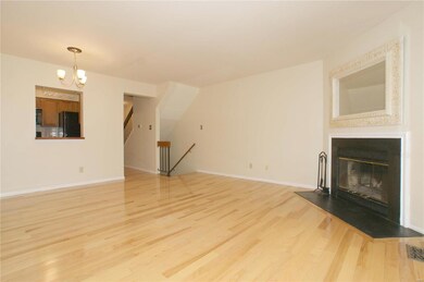 Living Room/Dining Room Combo with Hickory Hardwoo