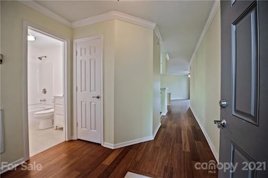 Entryway into open plan featuring bamboo flooring!