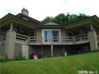 Exterior Back. Unique architectural design is high