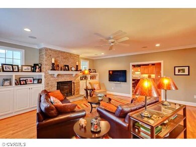 Den/Family/Great Room - Stacked stone fireplace, c