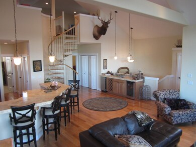 Living and kitchen