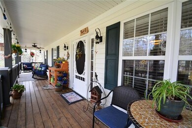 Classic Rocking Chair Front Porch with ceiling fan
